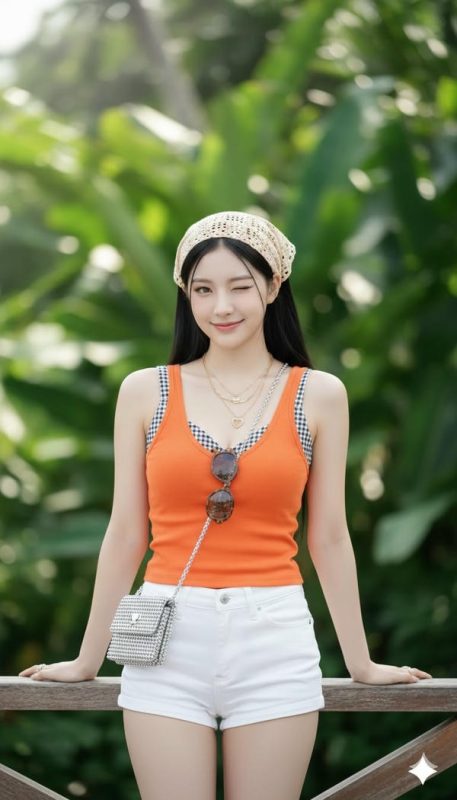 Hình ảnh girl đường phố cute với nụ cười tươi