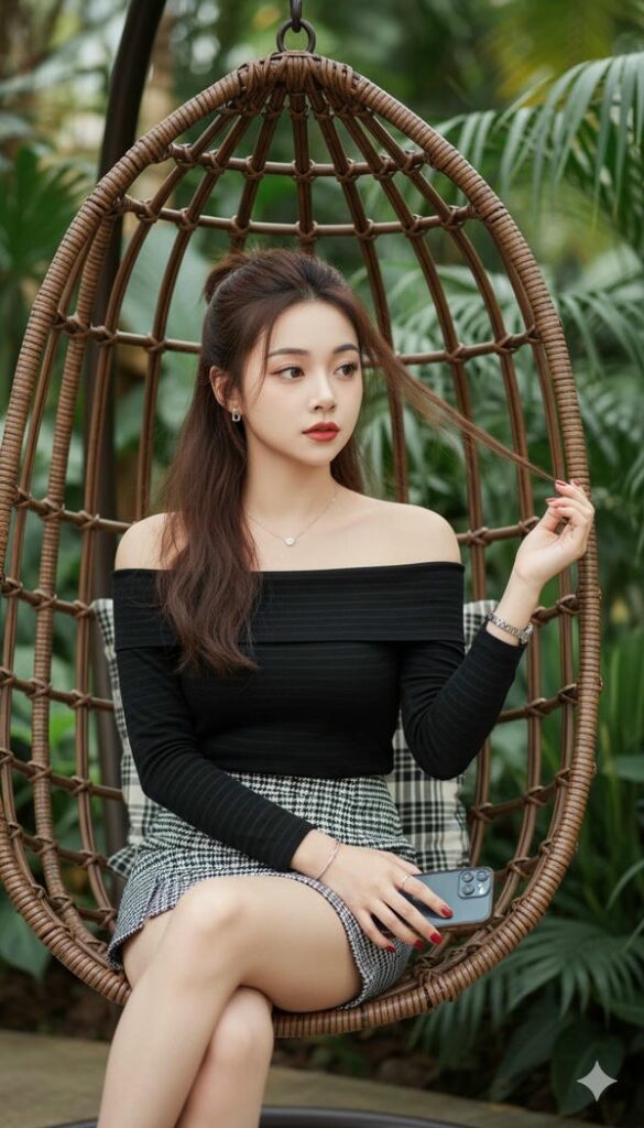 Hình ảnh mỹ nhân hiện đại rất cute.