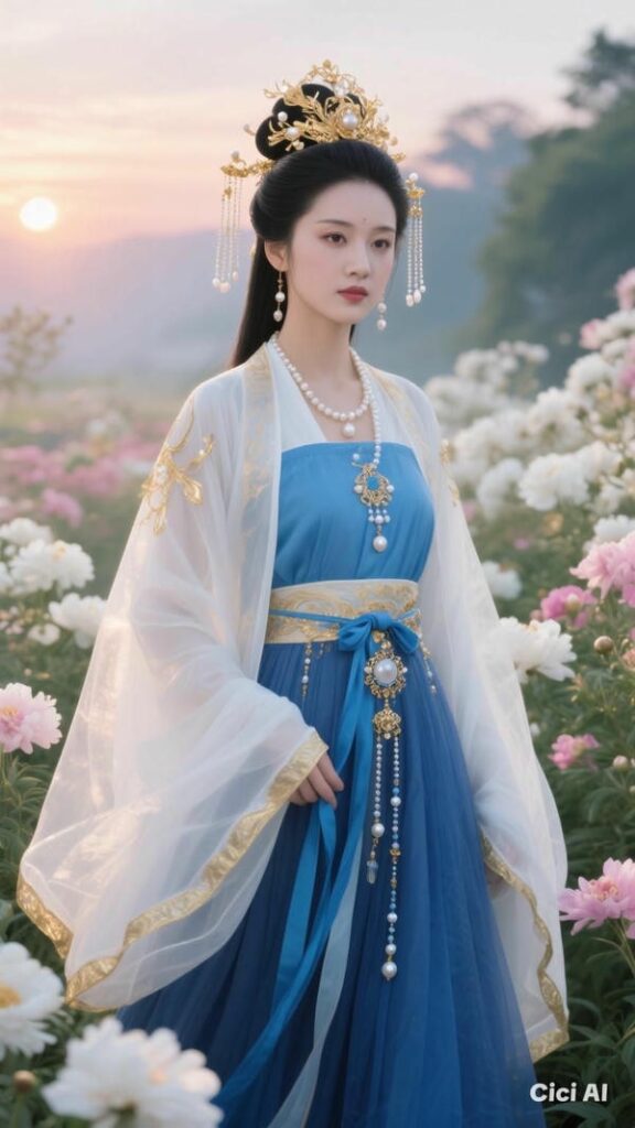 Mỹ nhân cổ trang mang vẻ đẹp ngọt ngào.