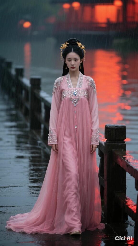 Mỹ nhân cổ trang mang vẻ đẹp tinh nghịch.