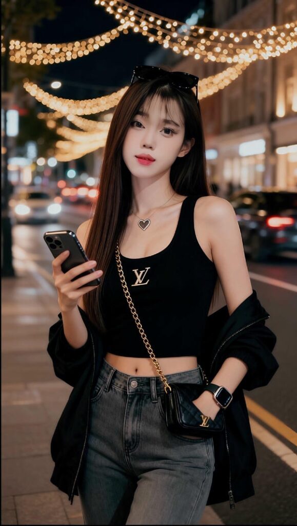 Người mẫu châu Á thật nổi bật.