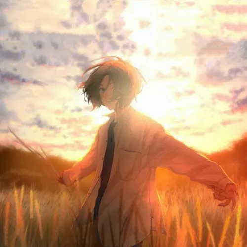 Ảnh avatar buồn anime với ánh mắt buồn và tông màu lạnh