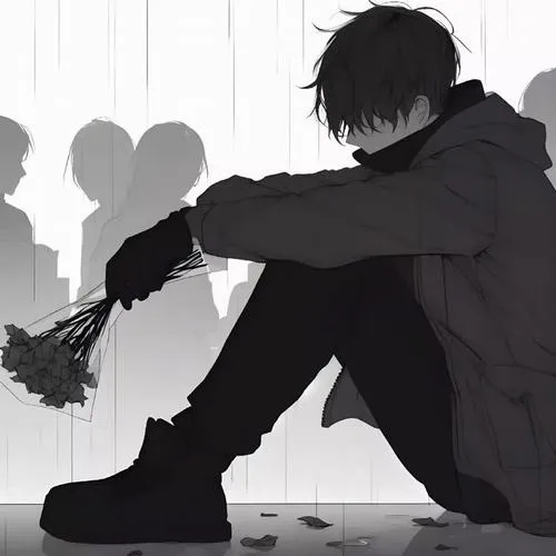 anh avatar anime nam buon 50