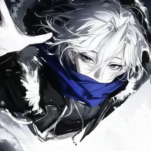 Ảnh đại diện anime nam mang biểu cảm gương mặt cười nhẹ dễ mến