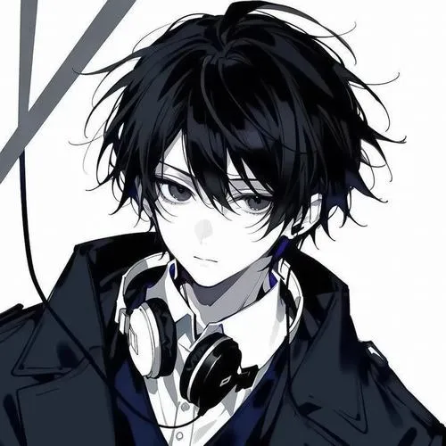 Hình avatar cute anime nam kết hợp góc chụp và bố cục