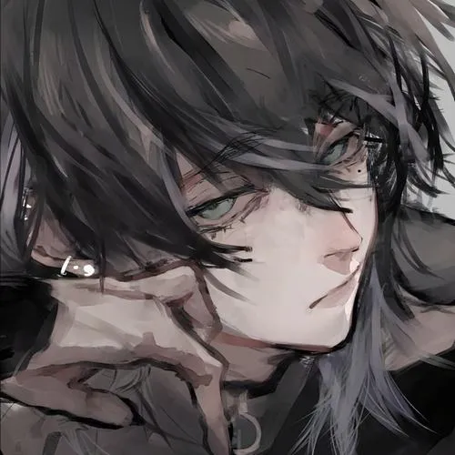 Hình avatar cute anime nam phối phông nền trơn