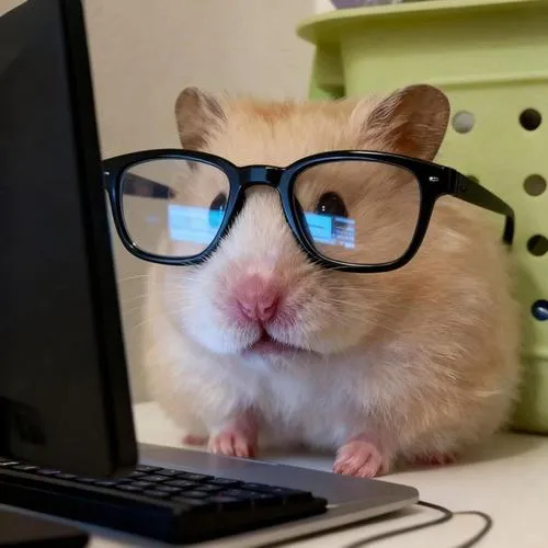 Ảnh avatar Facebook chuột hamster tròn trịa dễ mến