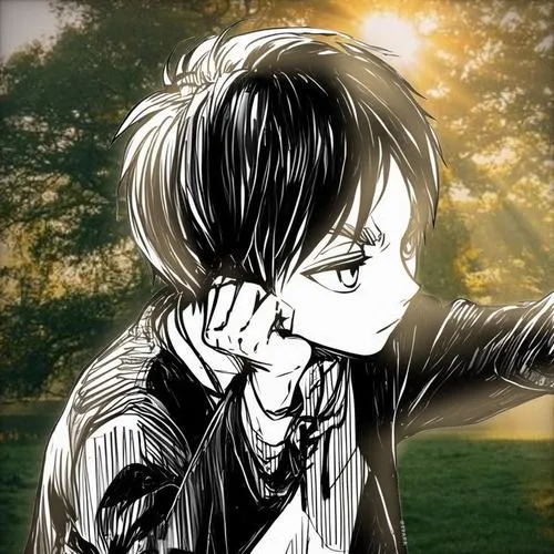 Ảnh profile cặp anime đen trắng tạo dấu ấn nghệ thuật rõ ràng