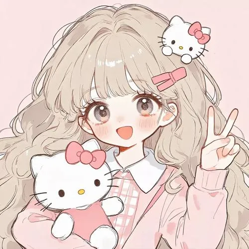 Ảnh profile mèo anime đôi mắt to lấp lánh ánh sáng nghệ thuật