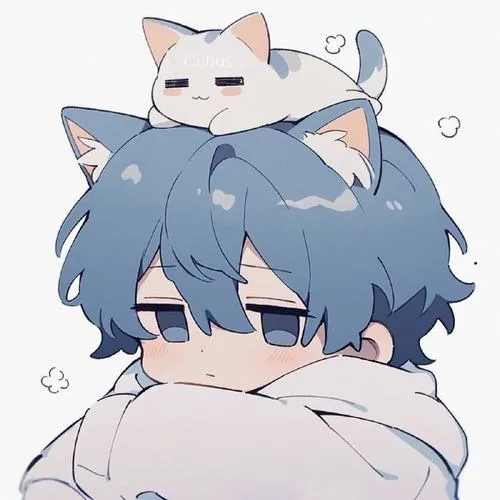 Minh họa chibi mèo tạo hướng về tính vui nhộn