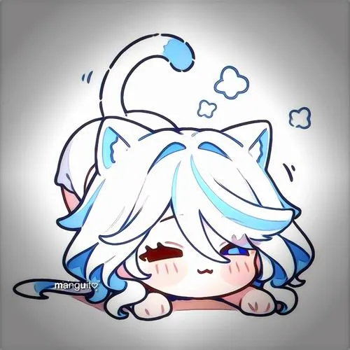Minh họa mèo chibi mang không khí nhẹ nhàng qua nét vẽ tay
