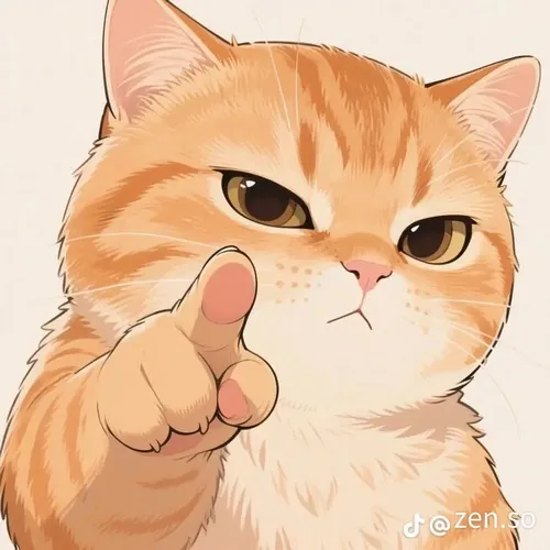 Hình avatar mèo hài hước nổi bật hành vi nghịch ngợm rất nhây