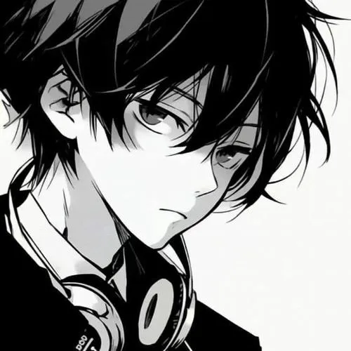 Hình profile cute theo phong cách monochrome vẫn giữ nam tính trầm