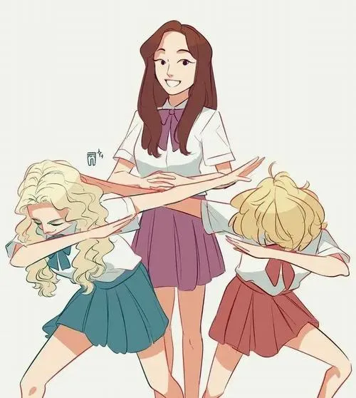 anh avatar nhom 3 nguoi cute 3
