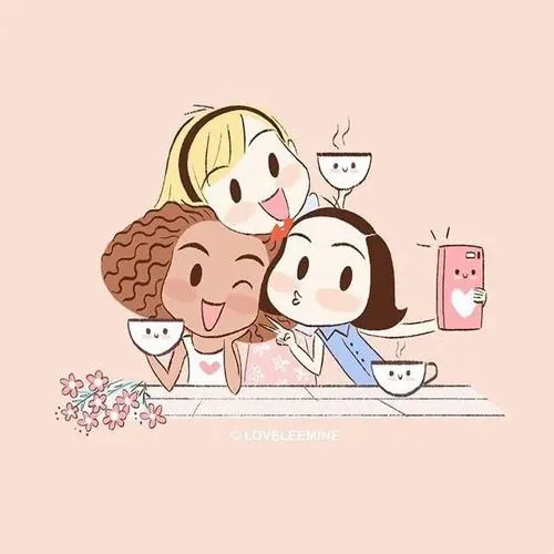 Hình đại diện bạn thân ba người đứng sát nhau vibe lầy lội.