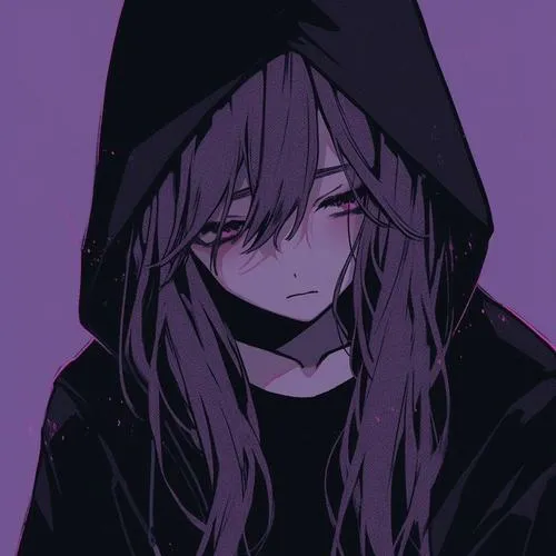 avatar sad girl trang den anime 34
