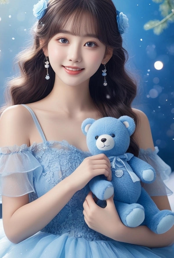 Cô gái dễ thương ánh nhìn