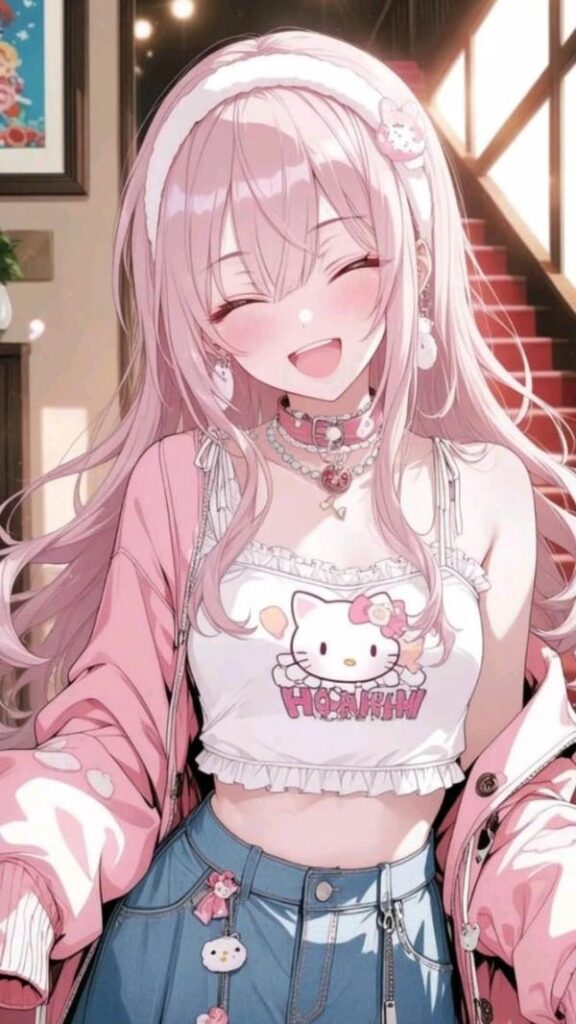 Hình ảnh anime dễ thương đầy màu