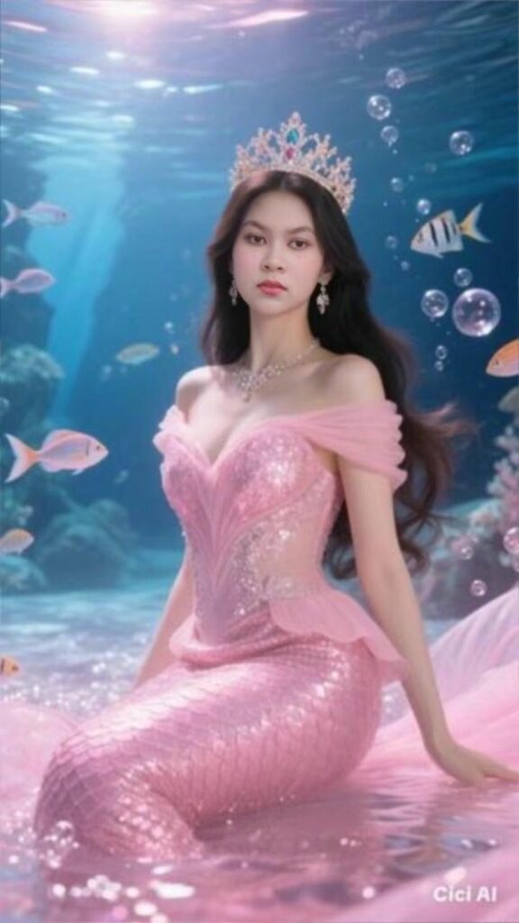 Nàng tiên cá ánh mắt mơ màng