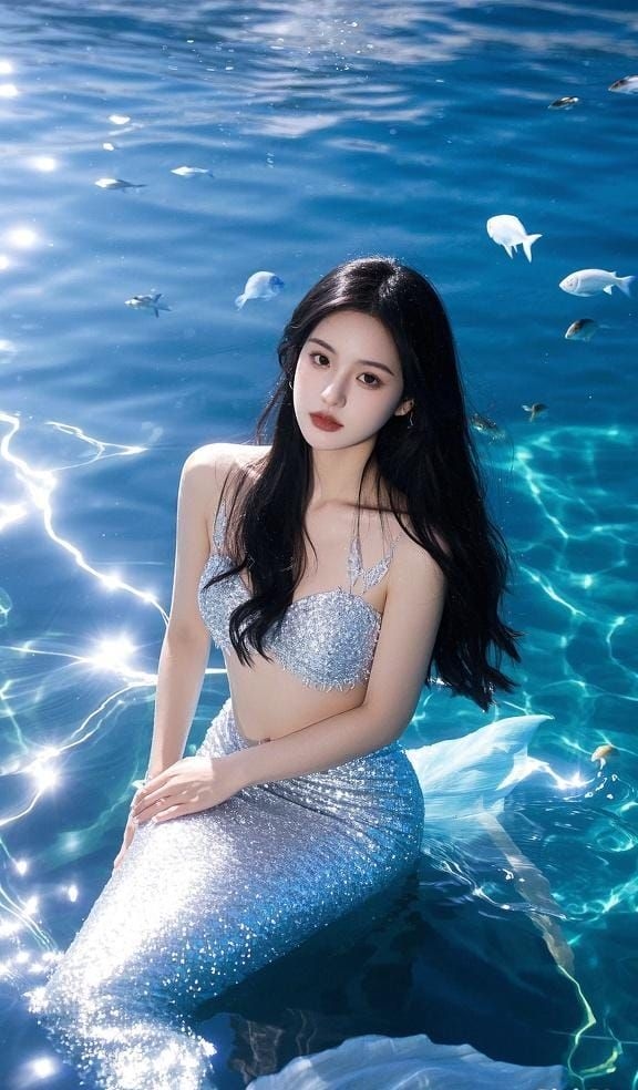 Nàng tiên cá bơi trong đại