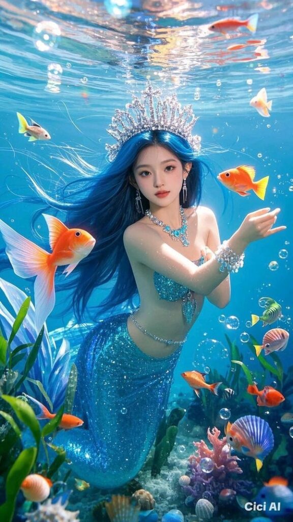 Nàng tiên cá dáng bơi uyển