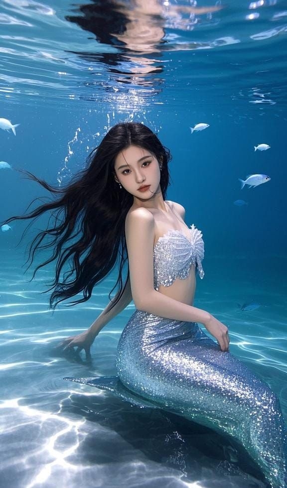 Nàng tiên cá đuôi cá lấp lánh