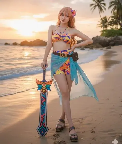 56 Ảnh Gái Xinh Cosplay One Piece với tạo hình hải tặc nhìn là thấy nóng bỏng mắt