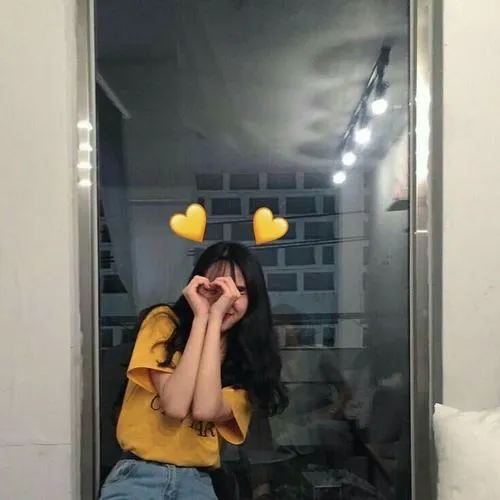 anh gai xinh cute che mat 104