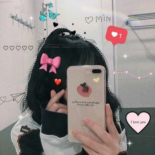 anh gai xinh cute che mat 45