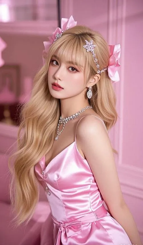 Biểu cảm trong trẻo dẫn look ngọt ngào dịu dàng
