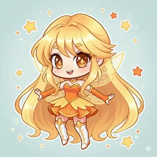 Thiếu nữ anime cột tóc gọn đang chọn bút màu ở quầy văn phòng phẩm, gương mặt sáng lên khi nhìn món đồ vừa ý, khung cảnh này làm hình ảnh Virgo nữ chibi mang chất sinh hoạt rõ ràng