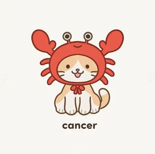 Hình avatar cung Cự Giải cô bé đeo tai nghe ngồi bên máy chơi game cầm tay màu biển đêm, áo rộng in mặt trăng và tư thế nghiêng chân làm tranh trông ngầu mà vẫn xinh