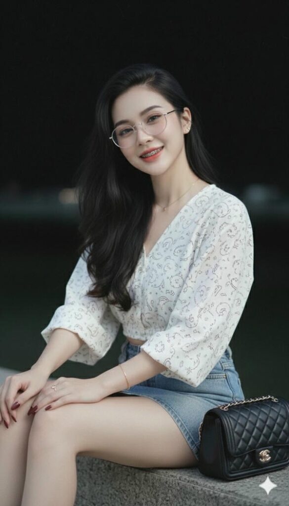 Phong cách dễ thương gái Hàn