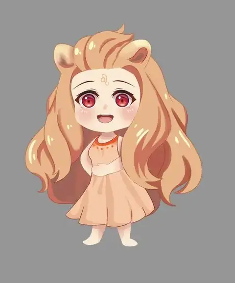70 Hình Ảnh Cung Sư Tử Nữ Anime Chibi đầy vẻ kiêu hãnh khí chất sáng bừng bắt mắt